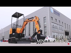 HT10B 1000kg Crawler Hightop Mini Excavator EPA / EURO 5 ใช้ในบ้านเครื่องขุดขนาดเล็ก