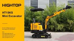 The HT15KS 1.5-ton mini excavator is flexible and efficient