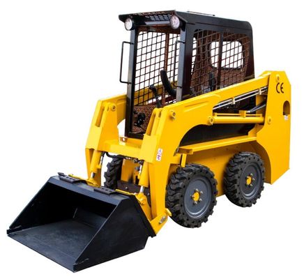 CE EPA เครื่องยนต์ Mini Skid Steer Loader เครื่องบรรทุกล้อต่อกัน 1300kg HT25
