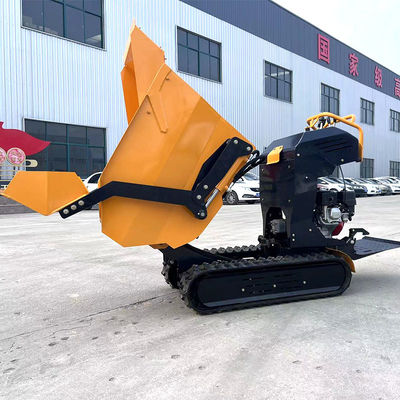 CE Air Cooled Mini Crawler Transporter Small Crawler Dumper 500กก