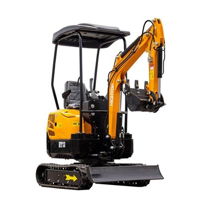 CE EURO5 Engine 1300kg Hightop Mini Excavator HT13 รถขุดขนาดเล็กกะทัดรัด