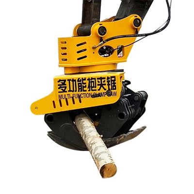 Forestry Grab Excavator อุปกรณ์เสริมหัวคีบไฮดรอลิกเลื่อยตัดไม้
