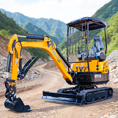 HT-18 รถขุดขนาดเล็ก เครื่องยนต์คูโบต้า น้ำหนัก 1.8 ตัน