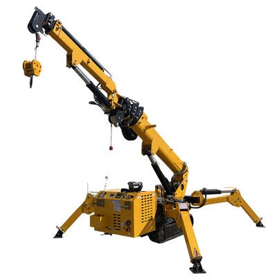 HTSC300-3 Ton Crawler Spider Crane กับรัศมีการทํางานสูงสุด 10.5m